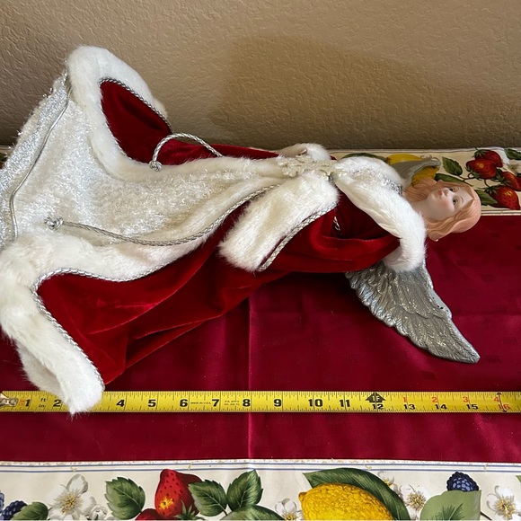 Christmas Red Velvet Angel - Picture 5 of 7